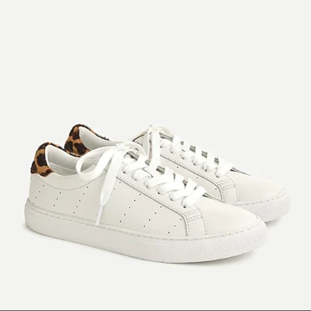 J. Crew Saturday Sneakers with Leopard NIB